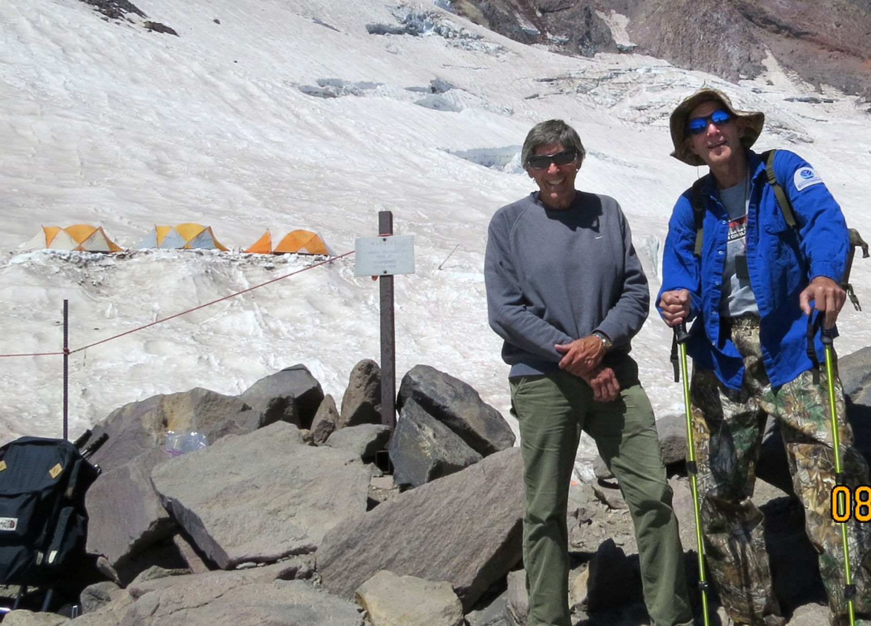 Gray and Myckoff at Camp Muir